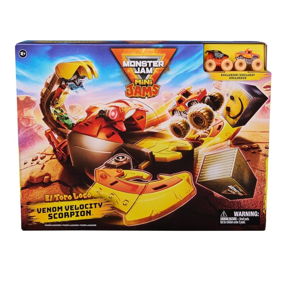 NEW 🆕 Mini Monster Jam Venom Velocity Scorpion Playset